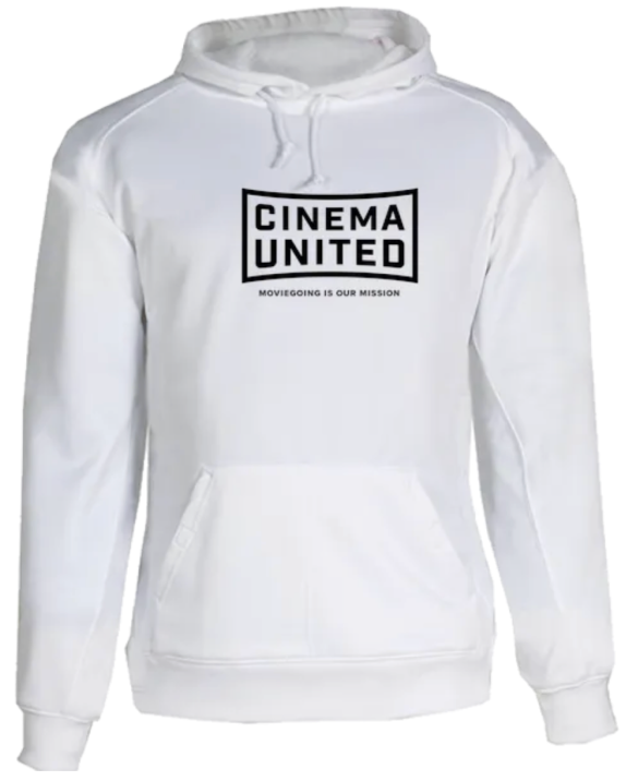 Cinema United White Hoodie